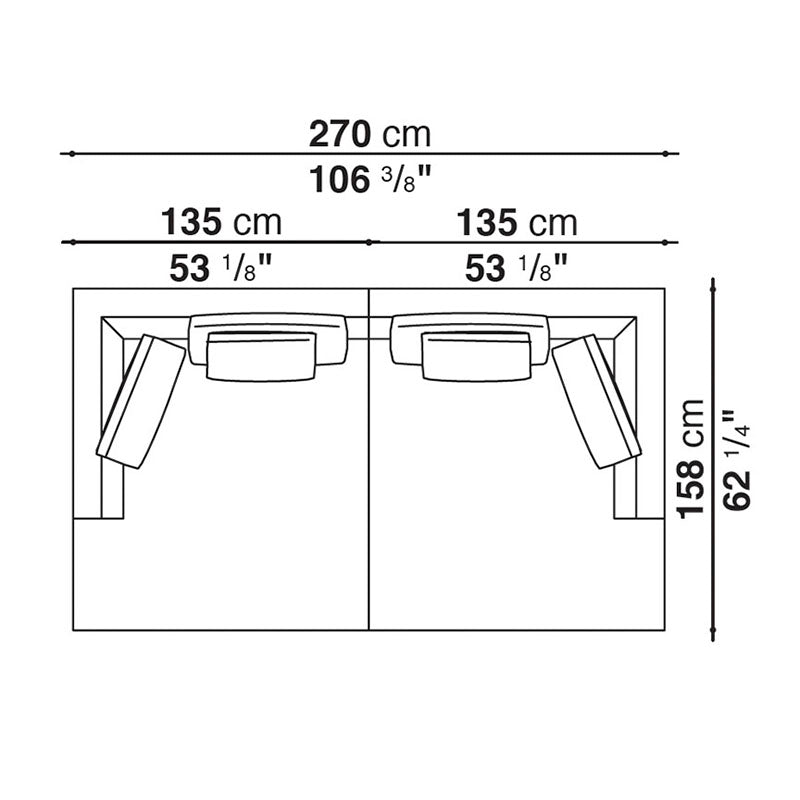 B&B Italia Charles Large Sofa Configuration 01